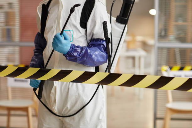 Professional Biohazard Cleanup technician working in Young America, IN